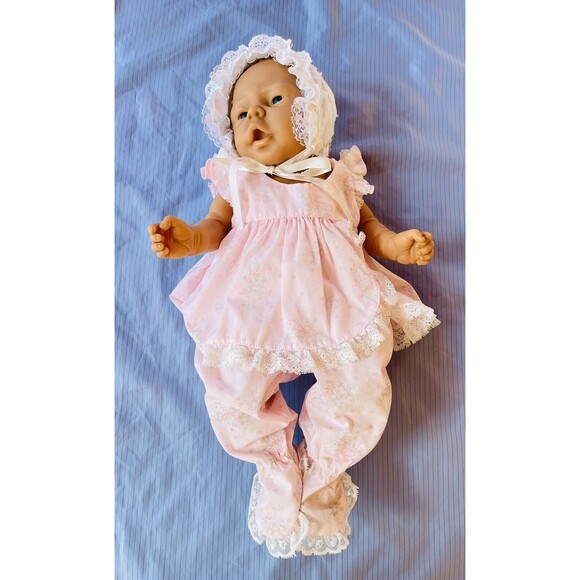 Anatomically Correct Jesmar Newborn Baby Doll Girl Made In Spain Two Outfits - Picture 2 of 16